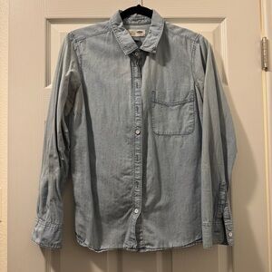 Old Navy Blue Casual Button Down Shirt